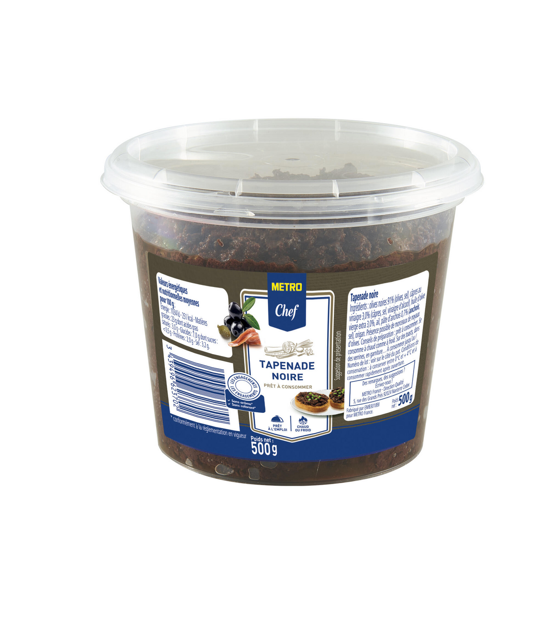 METRO Chef TAPENADE NOIRE 500G METRO CHEF