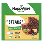 HappyVore Steaks végétaux 10 x 100 g