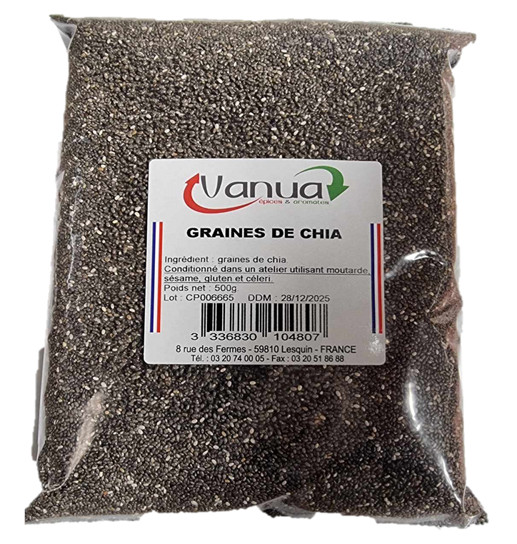 VANUA Graines de Chia 500 g