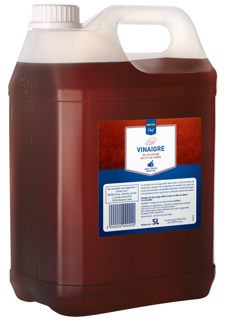 METRO Chef Vinaigre de vin affiné 5 L
