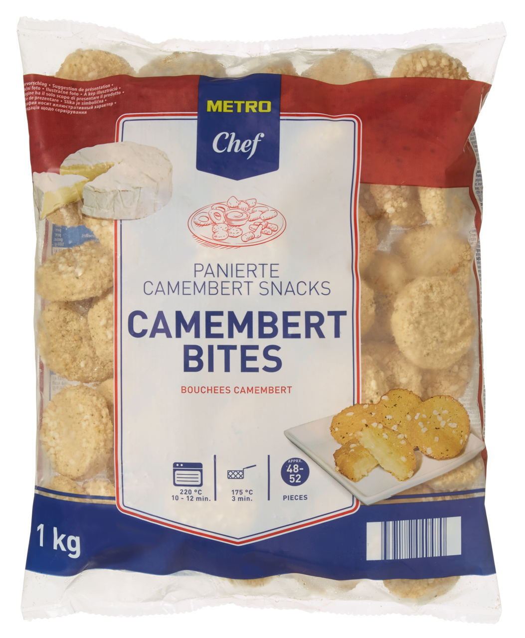 METRO Chef Bouchée panée au camembert 1 kg