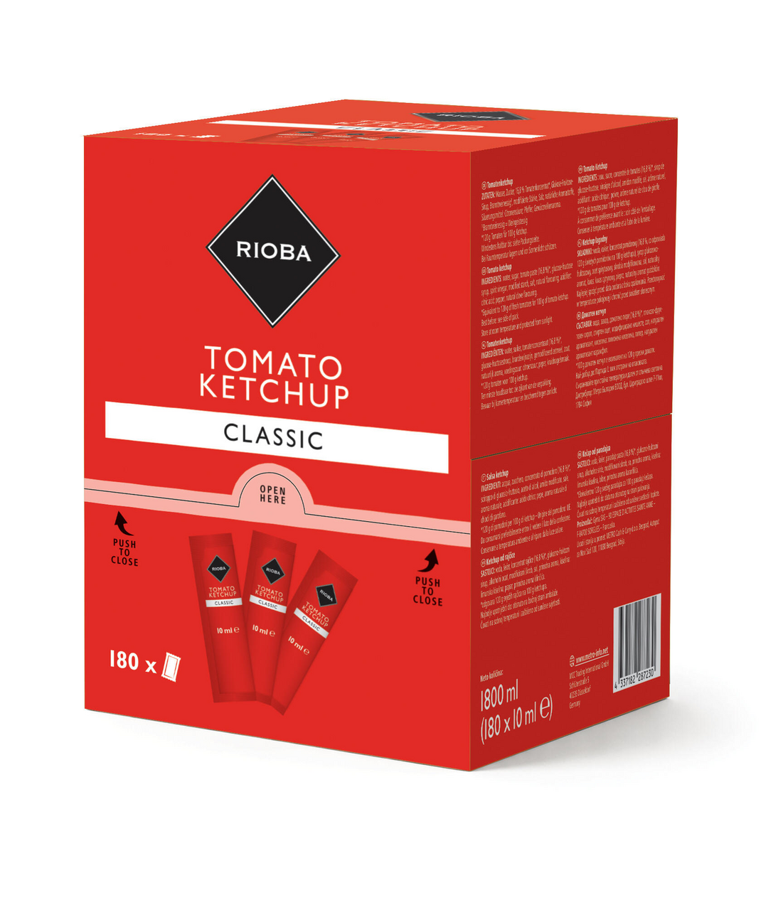 RIOBA Ketchup dosette 180 x 10 ml