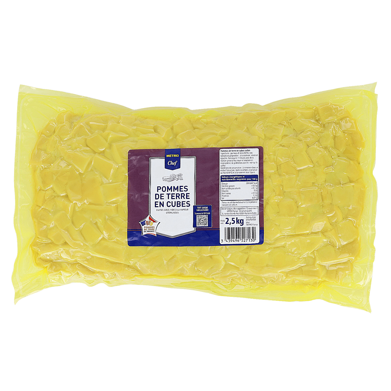 METRO Chef Pomme de terre cubes stérilisée 2.5 kg