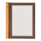 Securit Protège menu A4 x 20 wood et sa boîte de rangement