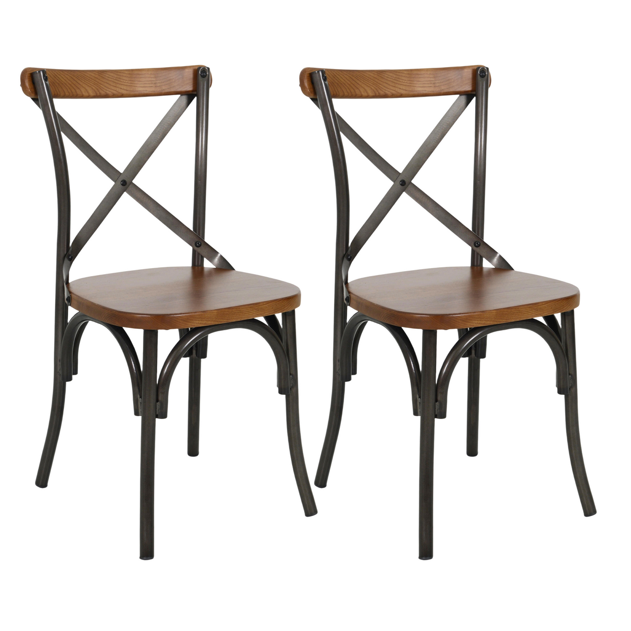 METRO PROFESSIONAL Chaise Cross Antik II x 2 