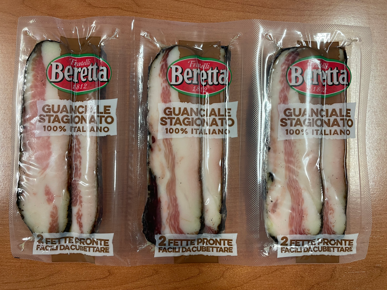 Beretta Guancial staginato 3 tronches x150 g 