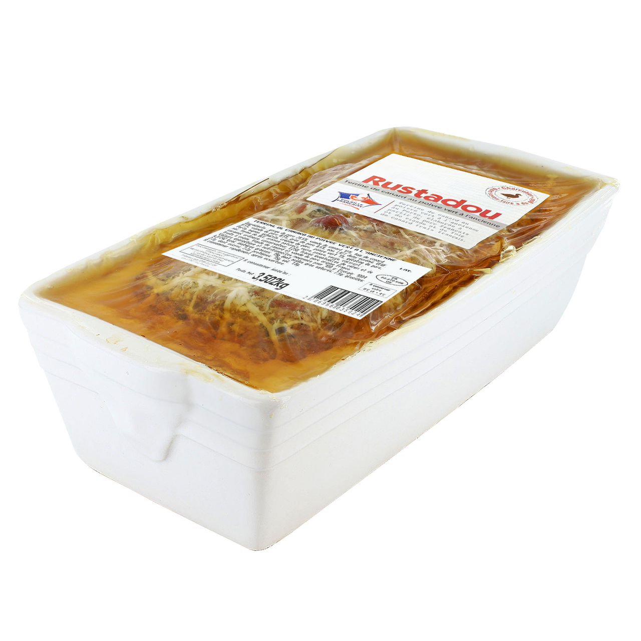 Rustadou Terrine de canard au poivre vert à l’ancienne