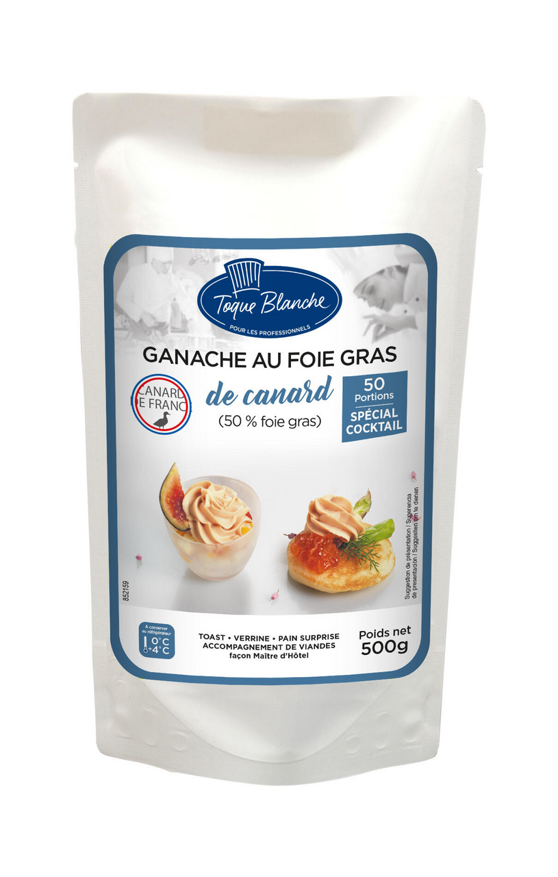 Toque Blanche Ganache au foie gras de canard 500 g