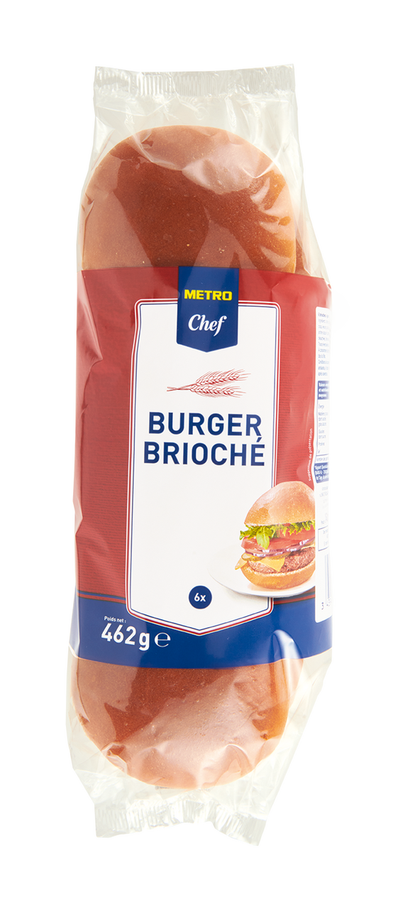 METRO Chef Pain Burgers brioché 6 x 77 g