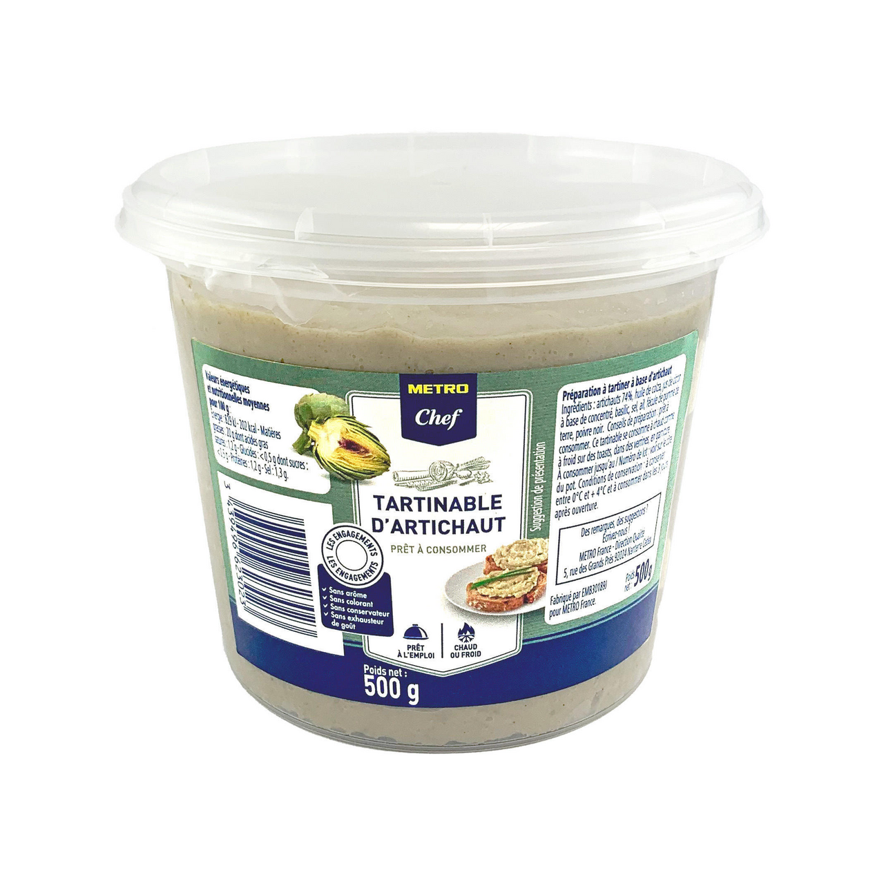 METRO Chef Tartinable d'artichaut 500 g 