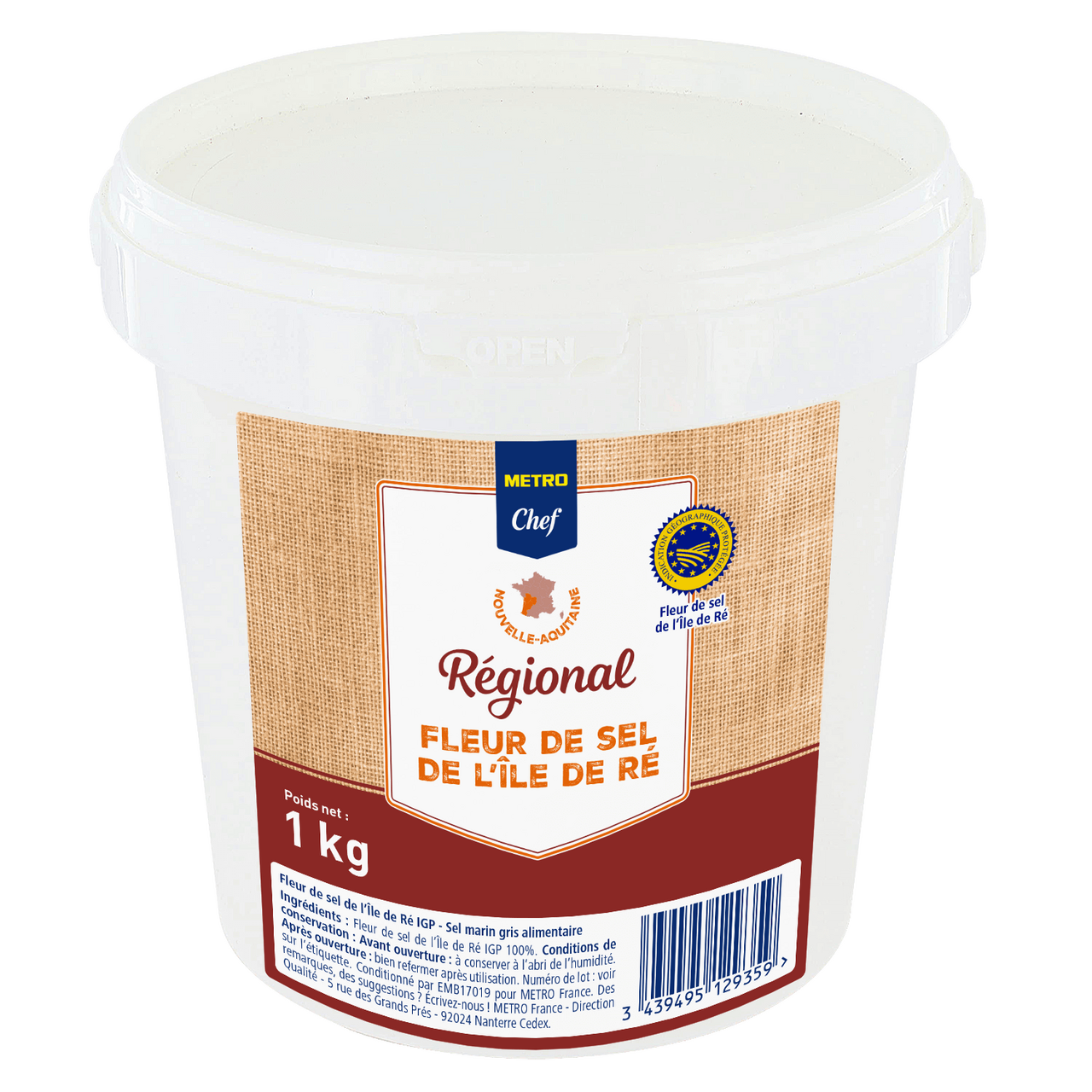 METRO Chef Fleur de sel de l'Île de Ré IGP 1 Kg