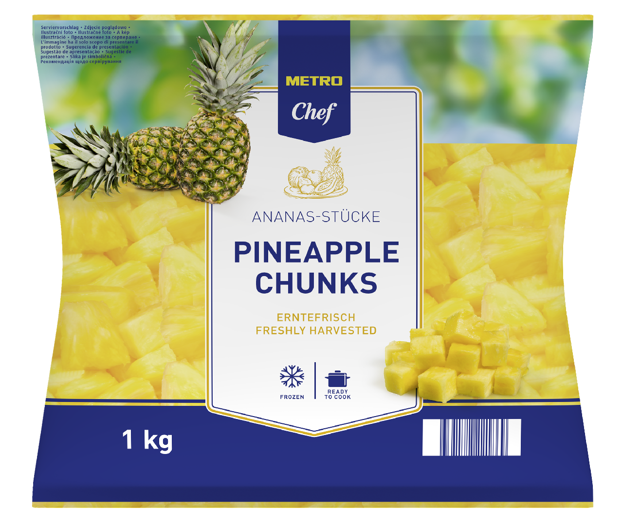 METRO Chef Ananas morceaux 1 kg