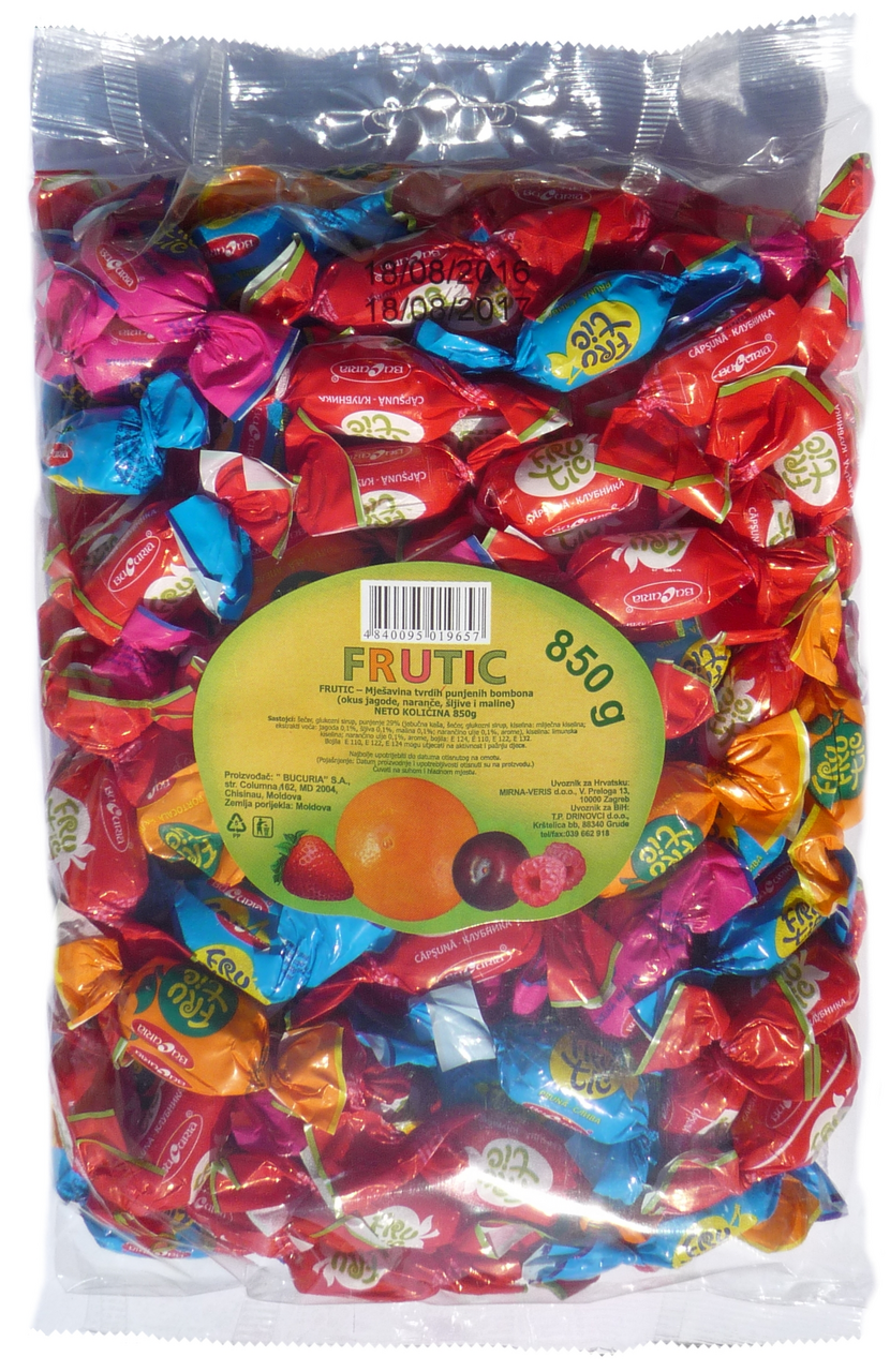FRUTIC Bomboni punjeni mix 850g