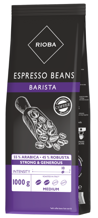 RIOBA Espresso kava u zrnu Barista 1kg