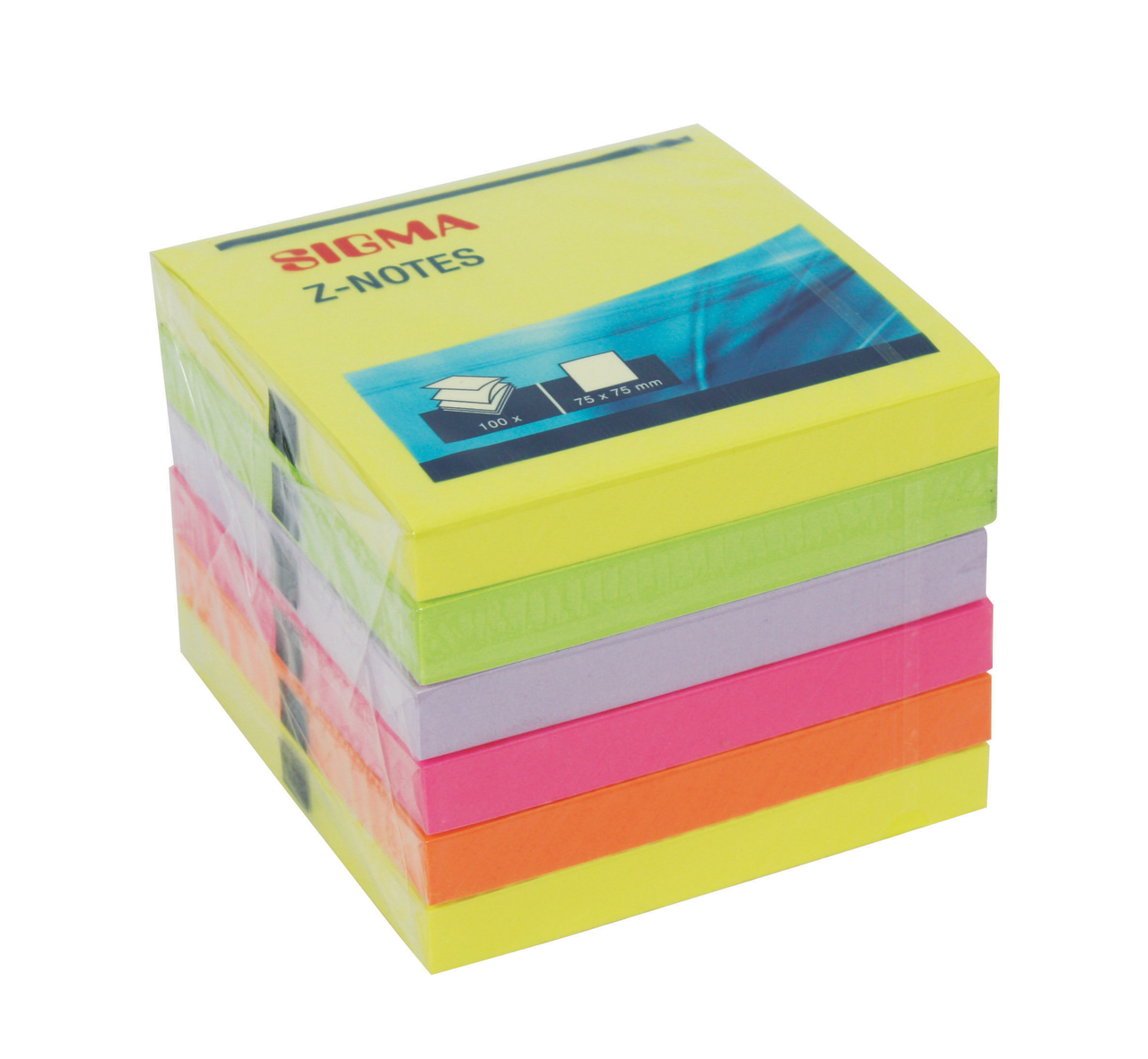 SIGMA Z-post it listići 75x75mm 6x100/1