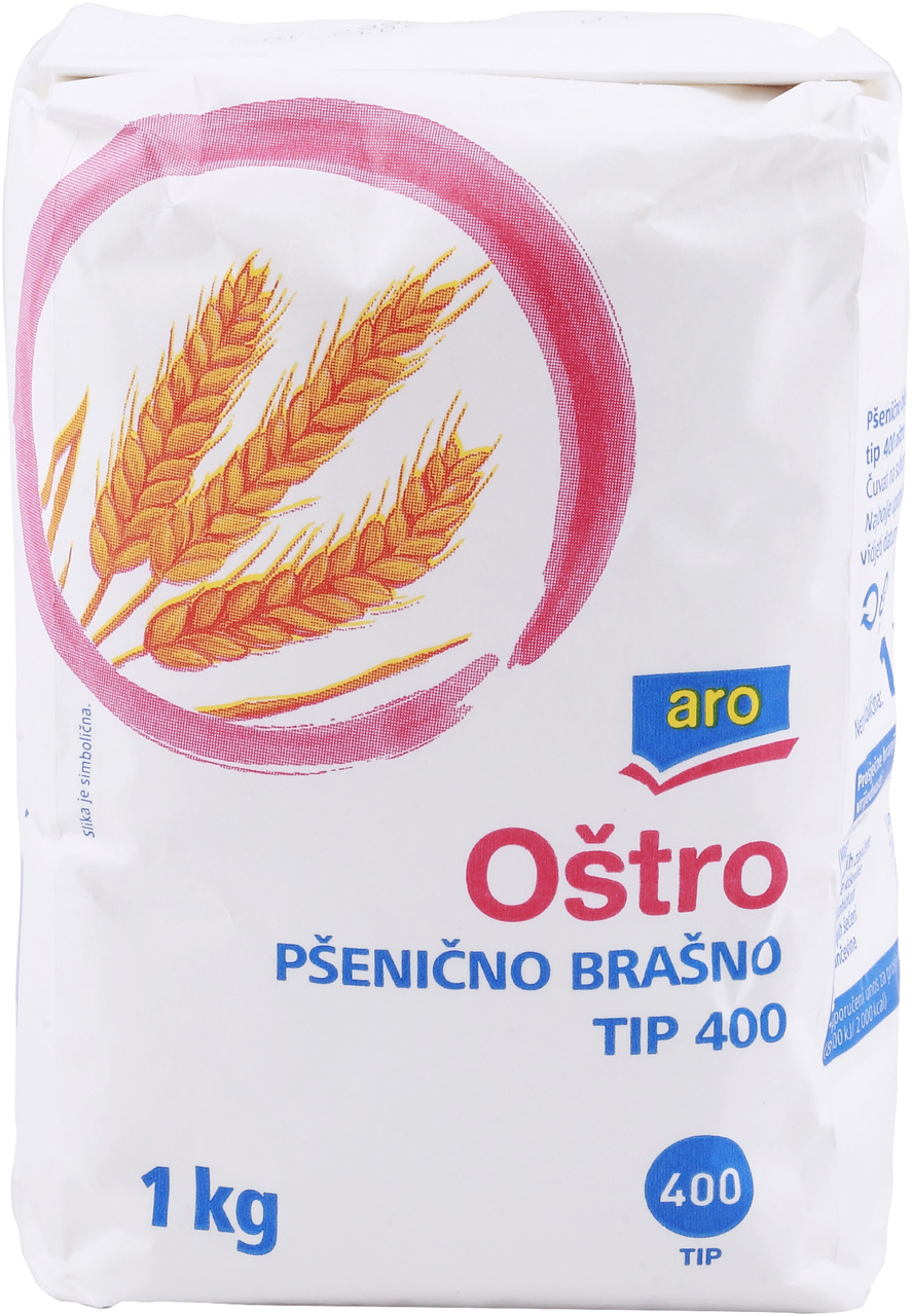 aro Brašno pšenično oštro T-400 1kg