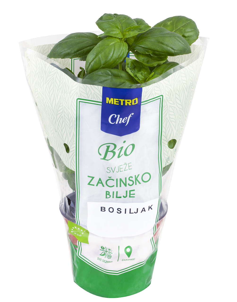 METRO Chef Bio Svježe začinsko bilje bosiljak
