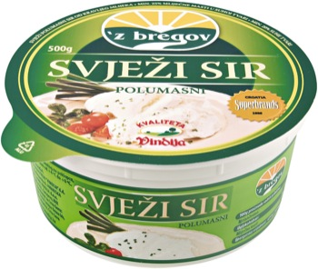 'z bregov Svježi sir polumasni 500g