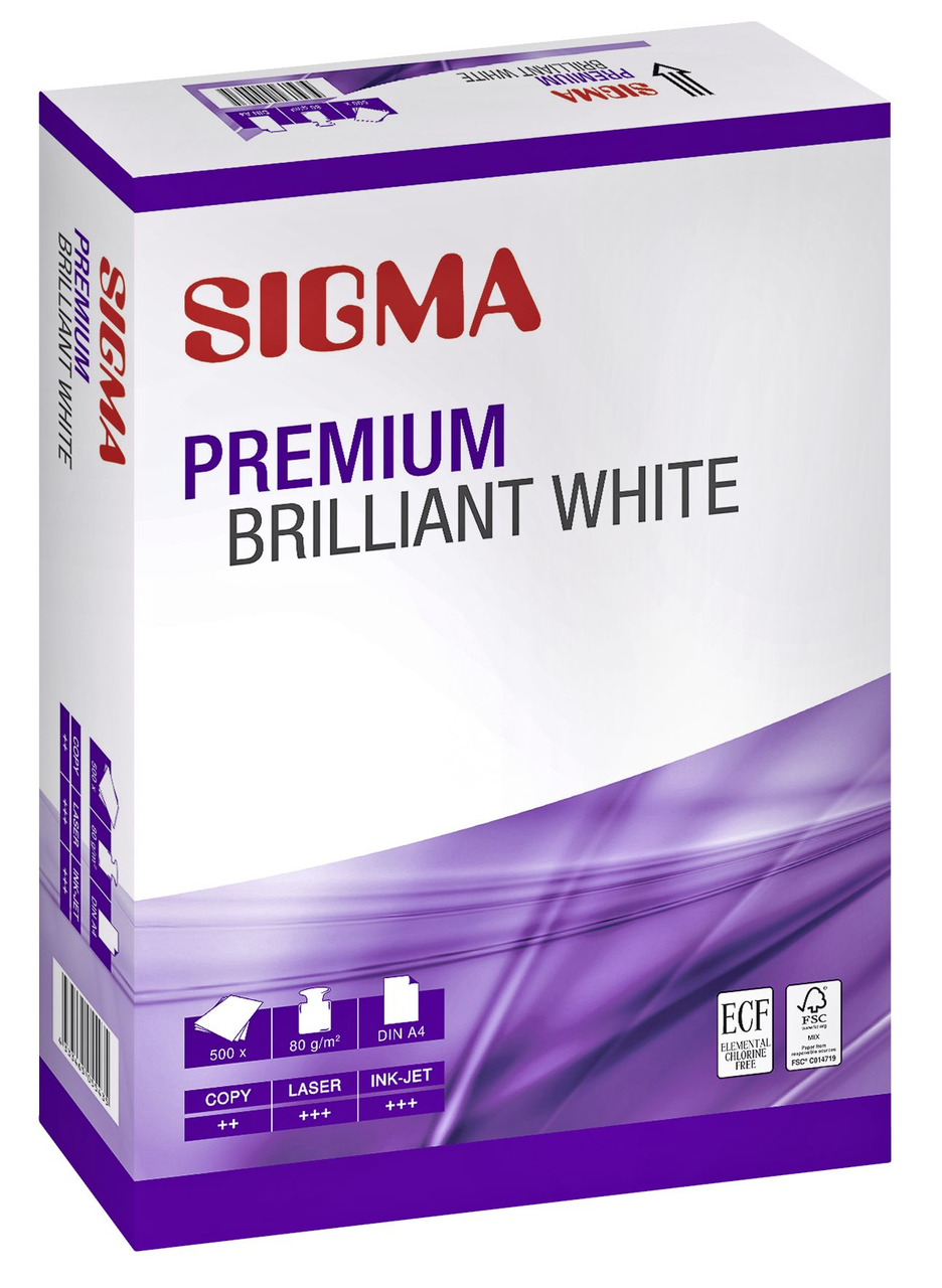 SIGMA Papir brilliant papir a4 500/1