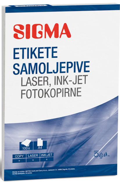SIGMA Etiketa 52.5x29.7mm 100/1