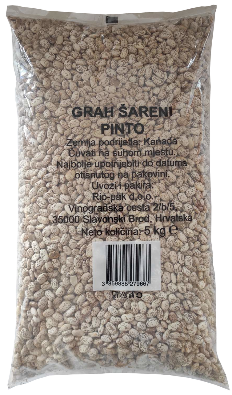 Grah šareni pinto,pakiranje vreća 5kg