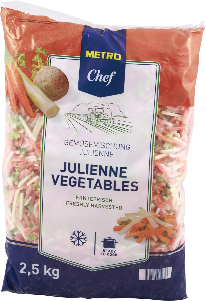 METRO Chef Mrkva-celer-poriluk mix julienne 2,5kg