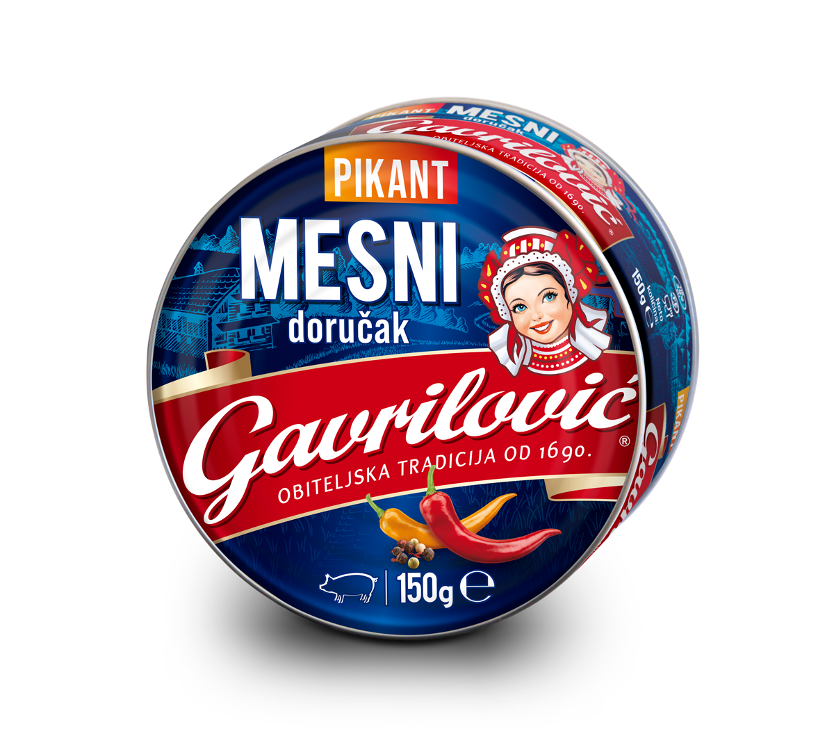 Gavrilović mesni doručak pikant 150g