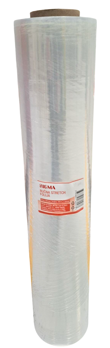 SIGMA Ručna stretch folija 500mm 17 mikrona 300 m