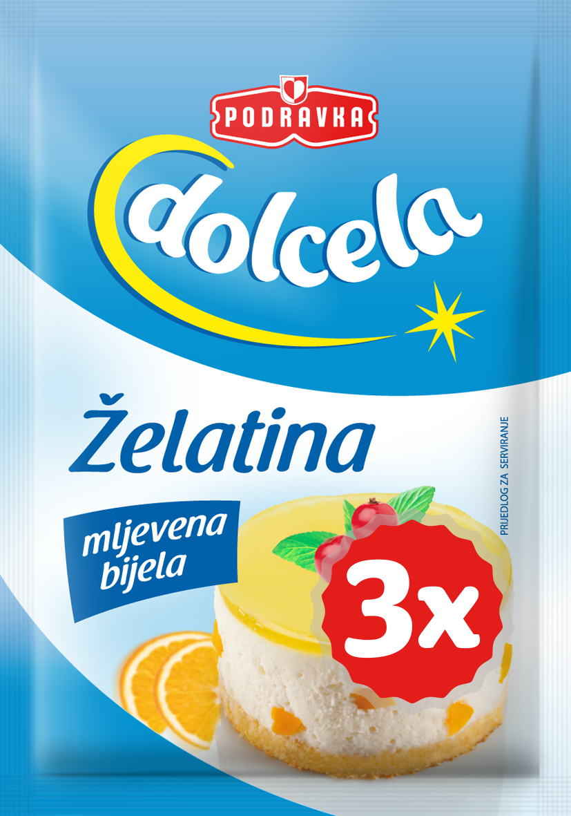 dolcela želatina mljevena 3x10g