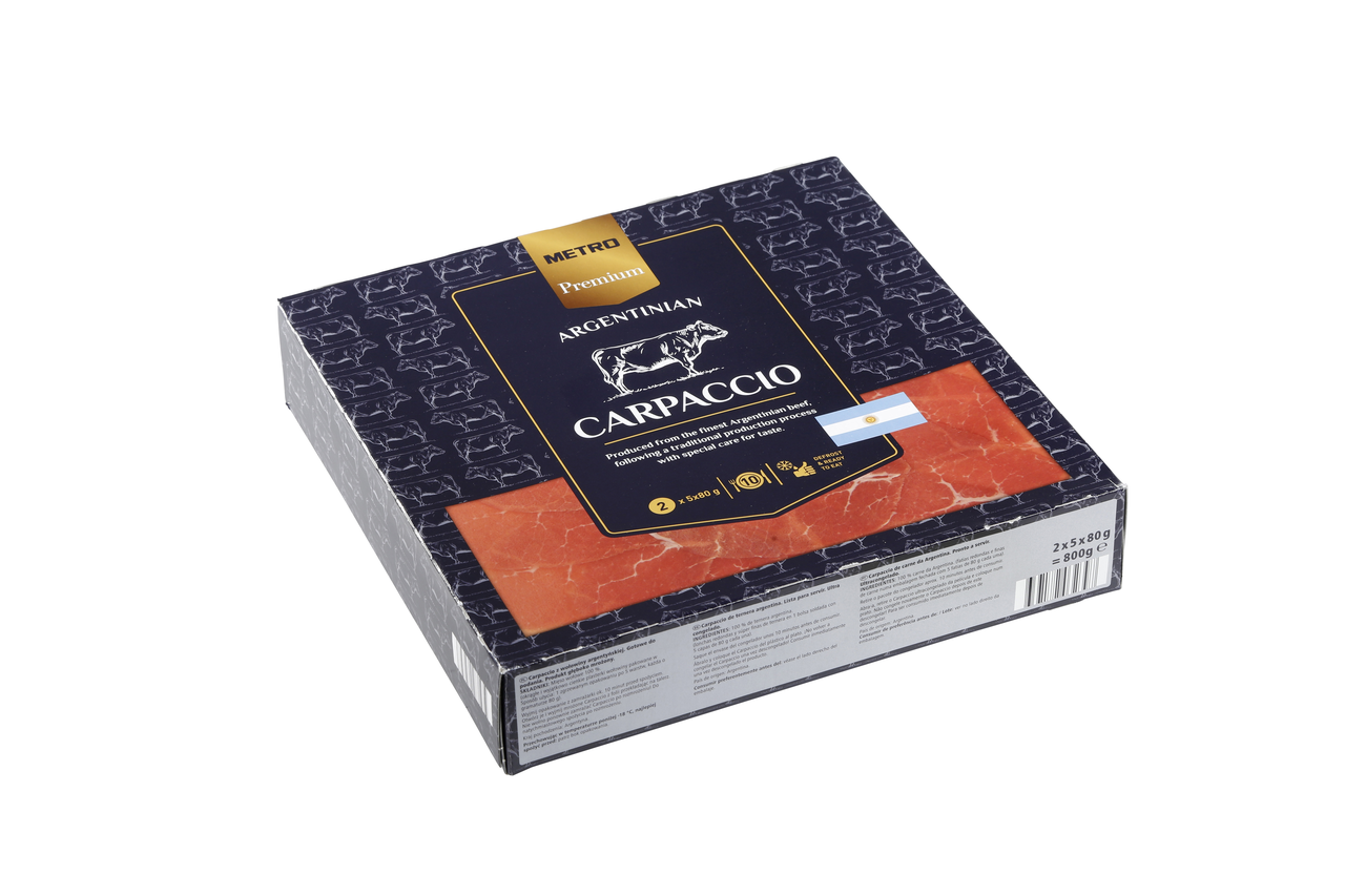 METRO PREMIUM Carpaccio juneći argetinski 80gx10 - 800g