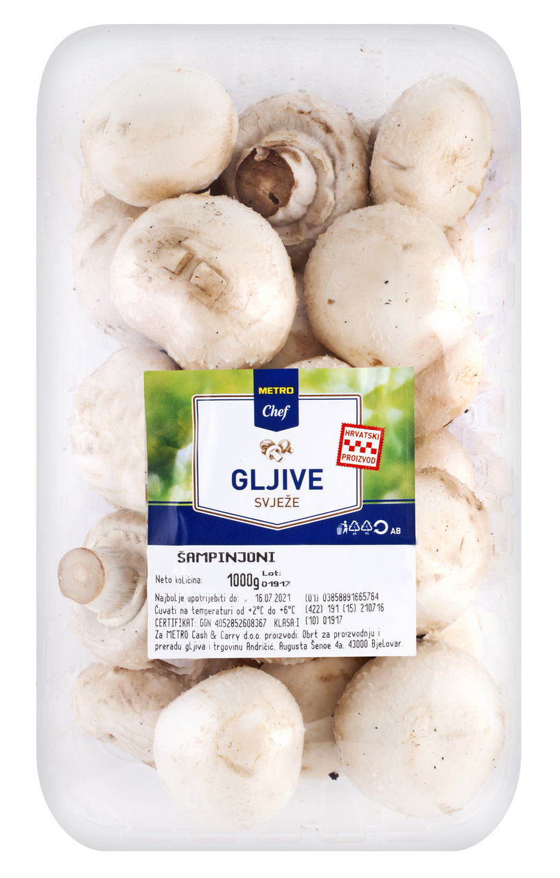 METRO Chef Svježe gljive šampinjoni - 1kg