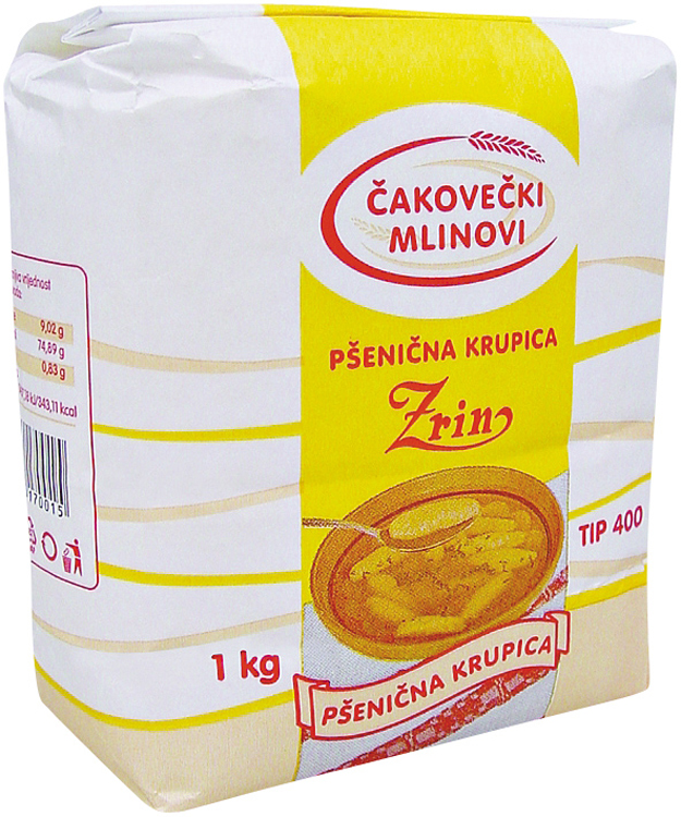ČAKOVEČKI MLINOVI Krupica pšenična t-400 1kg
