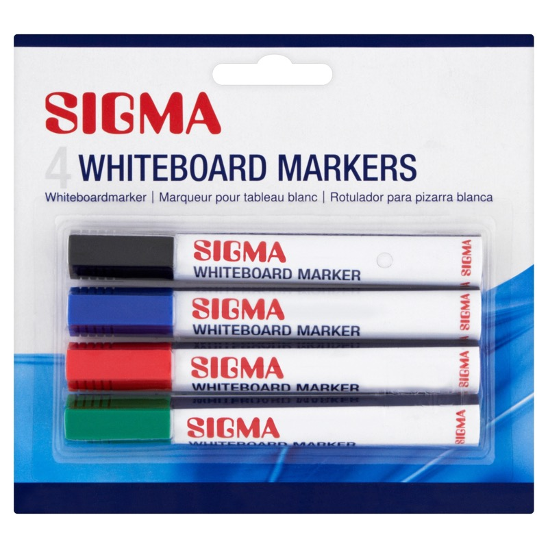 SIGMA Marker za bijelu ploču 3mm sort 4/1