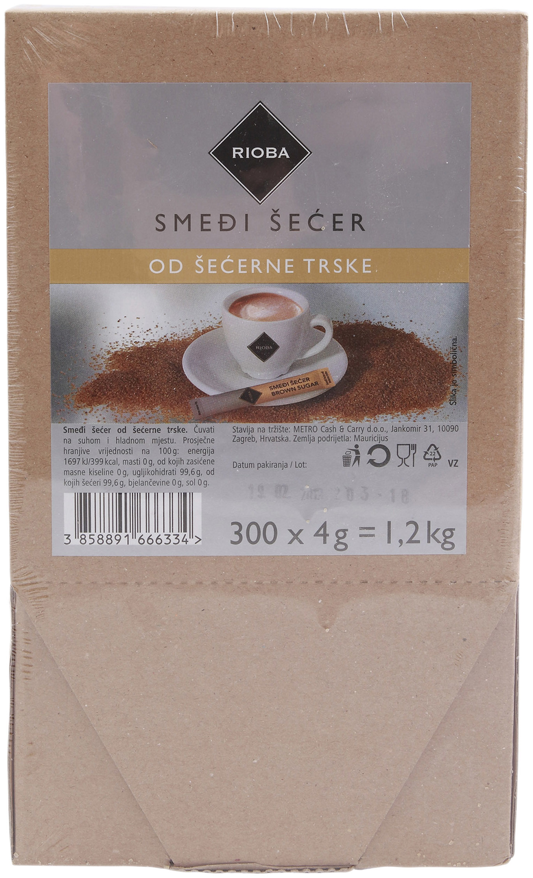 RIOBA Šećer smeđi 300x4g