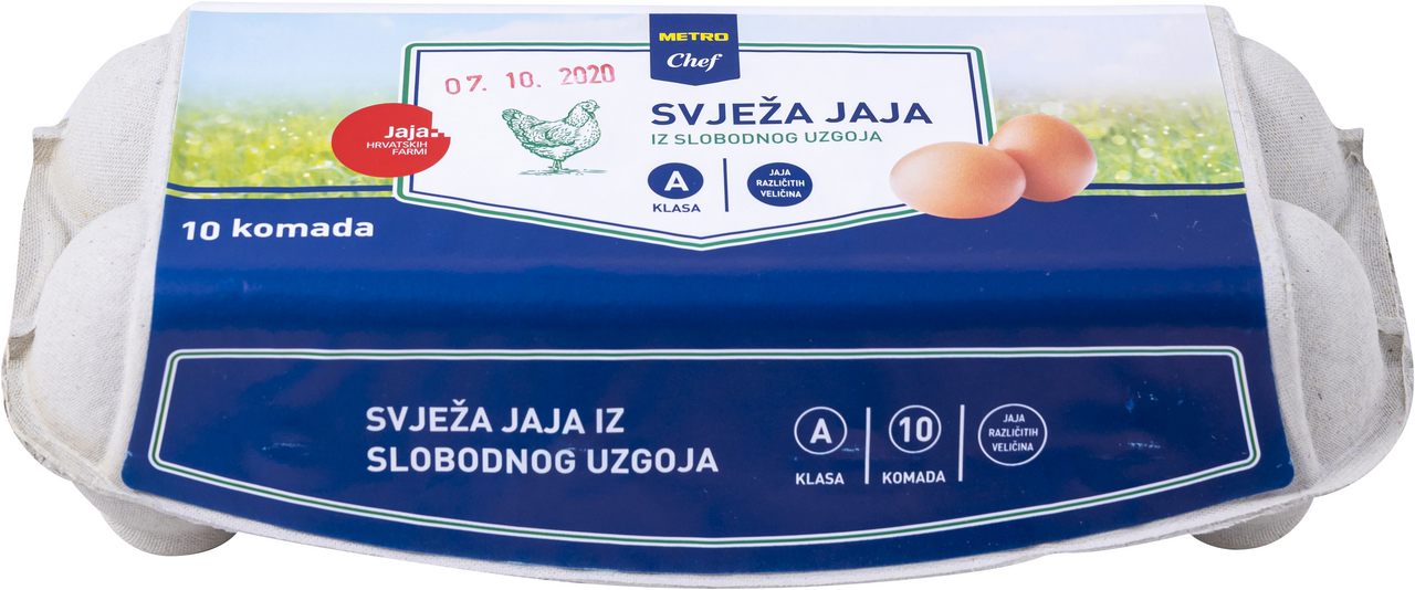 METRO Chef Svježa jaja iz slobodnog uzgoja 10/1