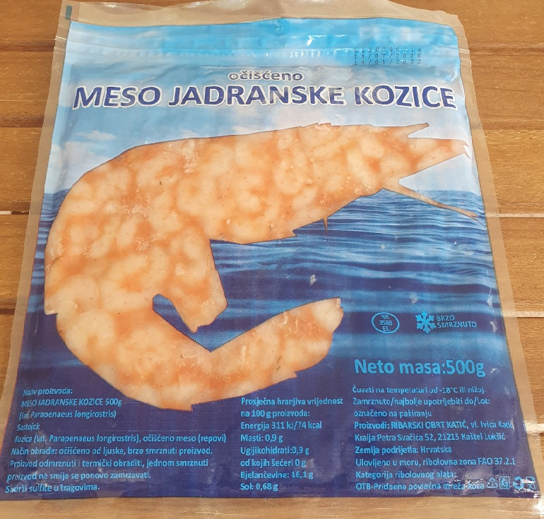 Meso jadranske kozice 500g
