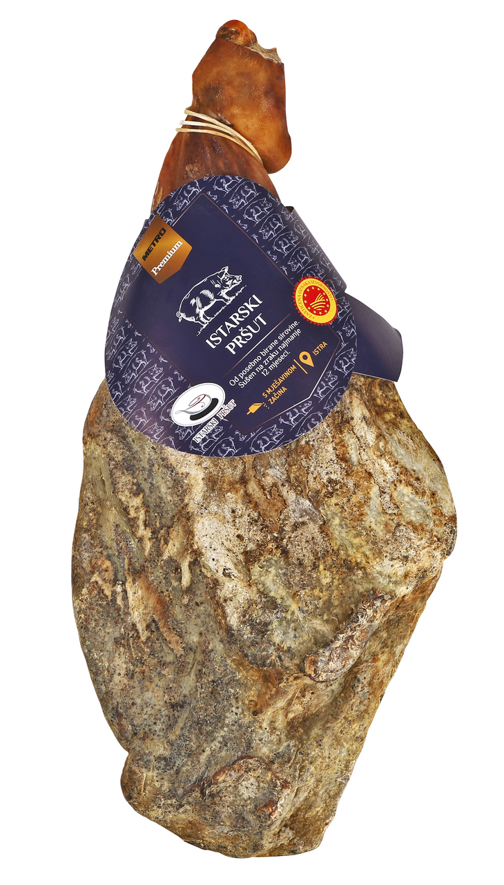 METRO PREMIUM Istarski pršut s kosti 9500g