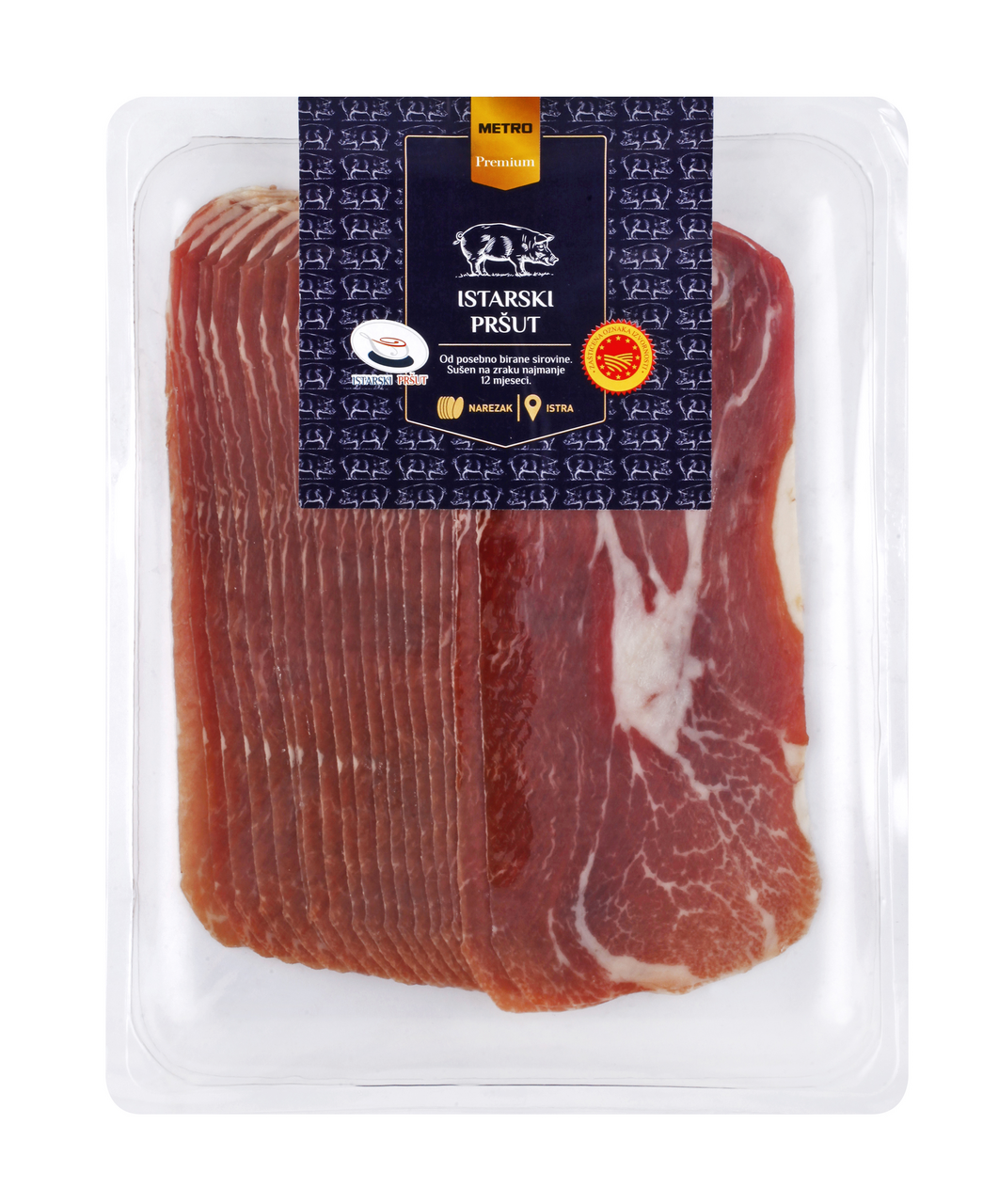METRO PREMIUM Istarski pršut narezak map 250g