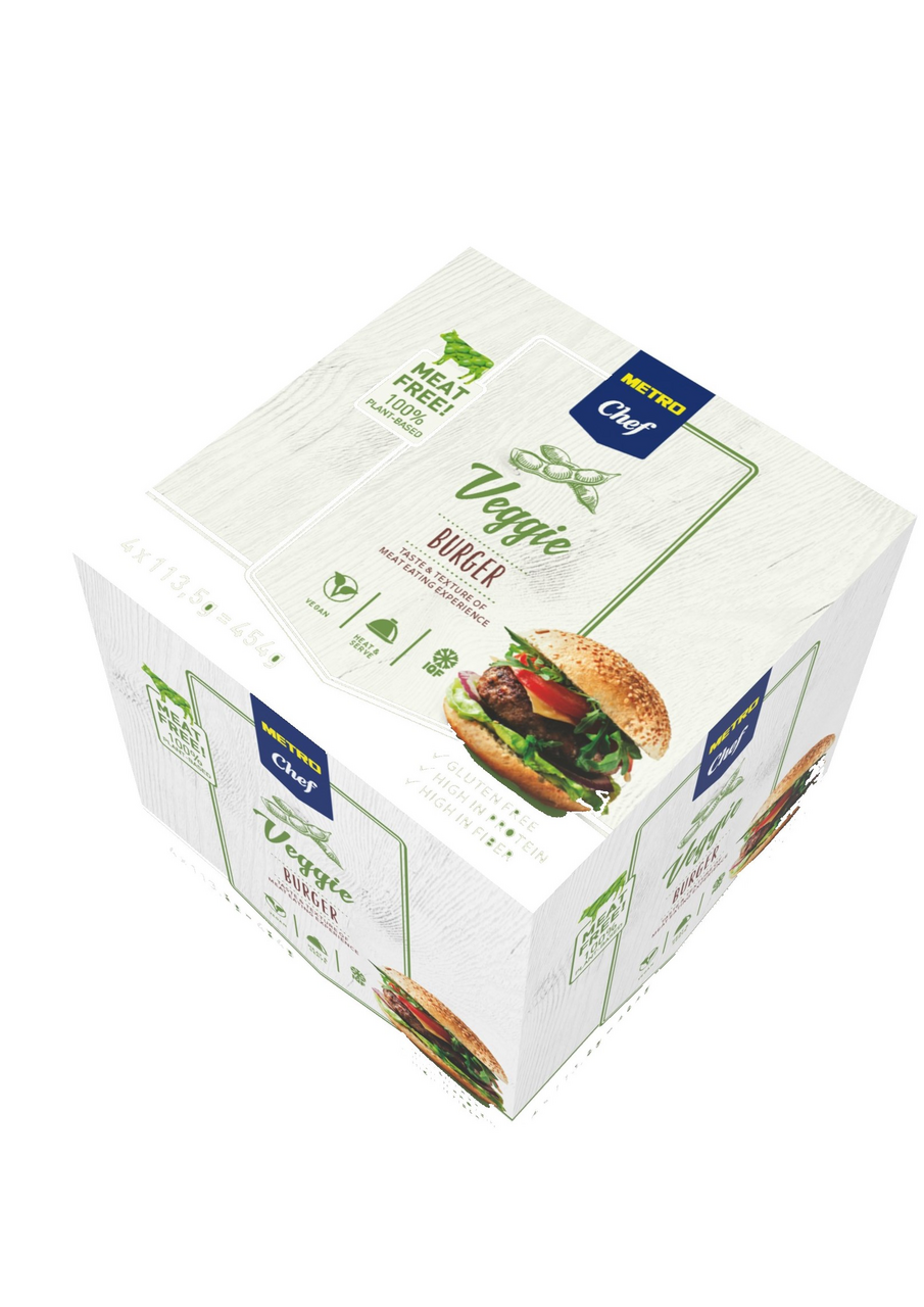 METRO Chef Biljni burger smrznuti, 4x113.5 g