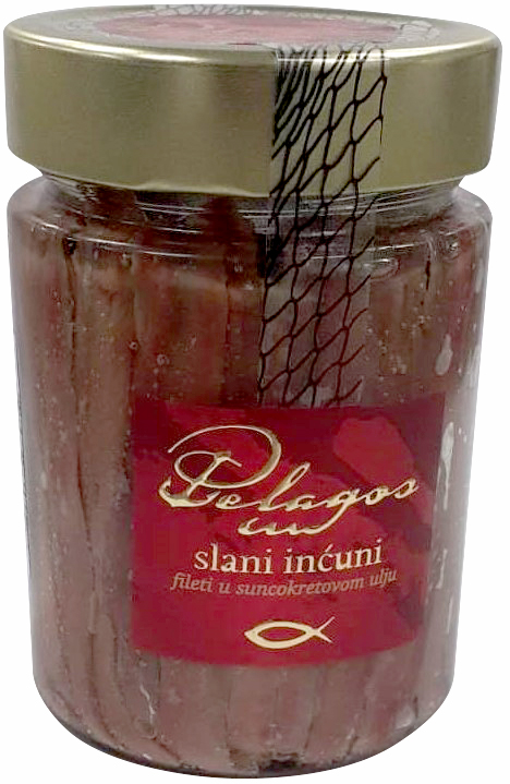 Pelagos Slani inćuni u suncokretovom ulju 320g