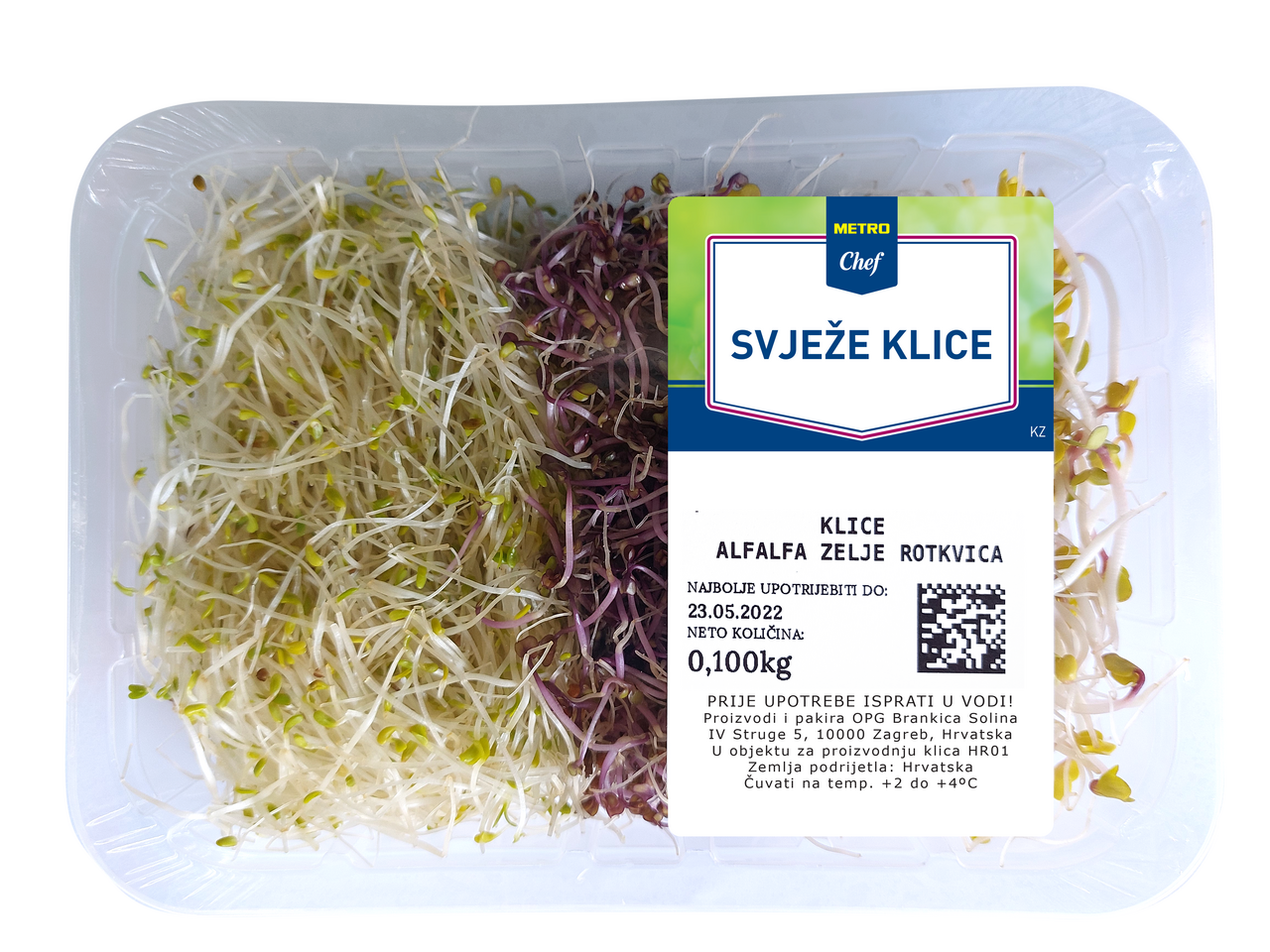 METRO Chef Klice alfalfa zelje rotkvica 100g