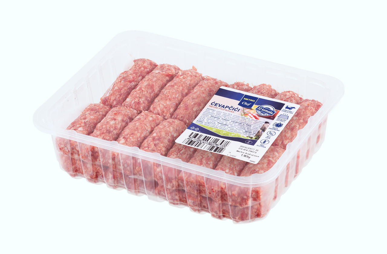 METRO Chef Ćevapčići MAP 32 komada cca 1,2kg