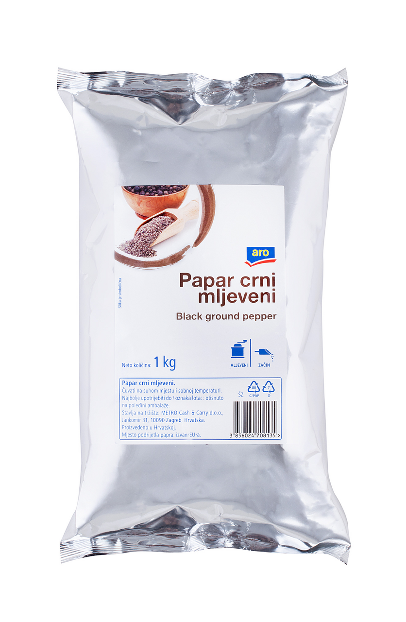 aro Papar crni mljeveni 1kg