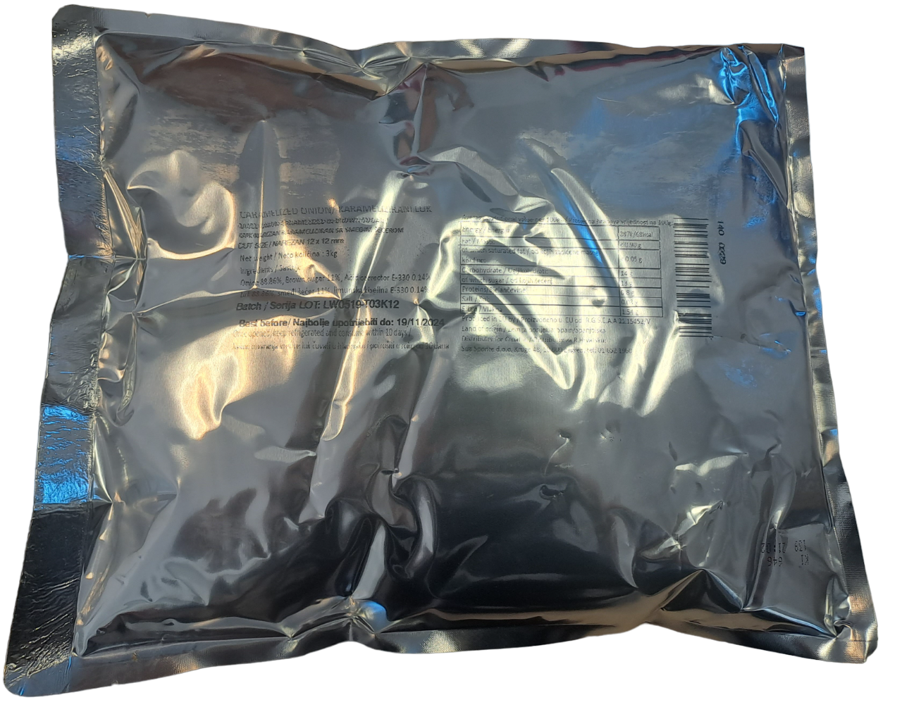 Luk karmelizirani rezani termički obrađen 3kg
