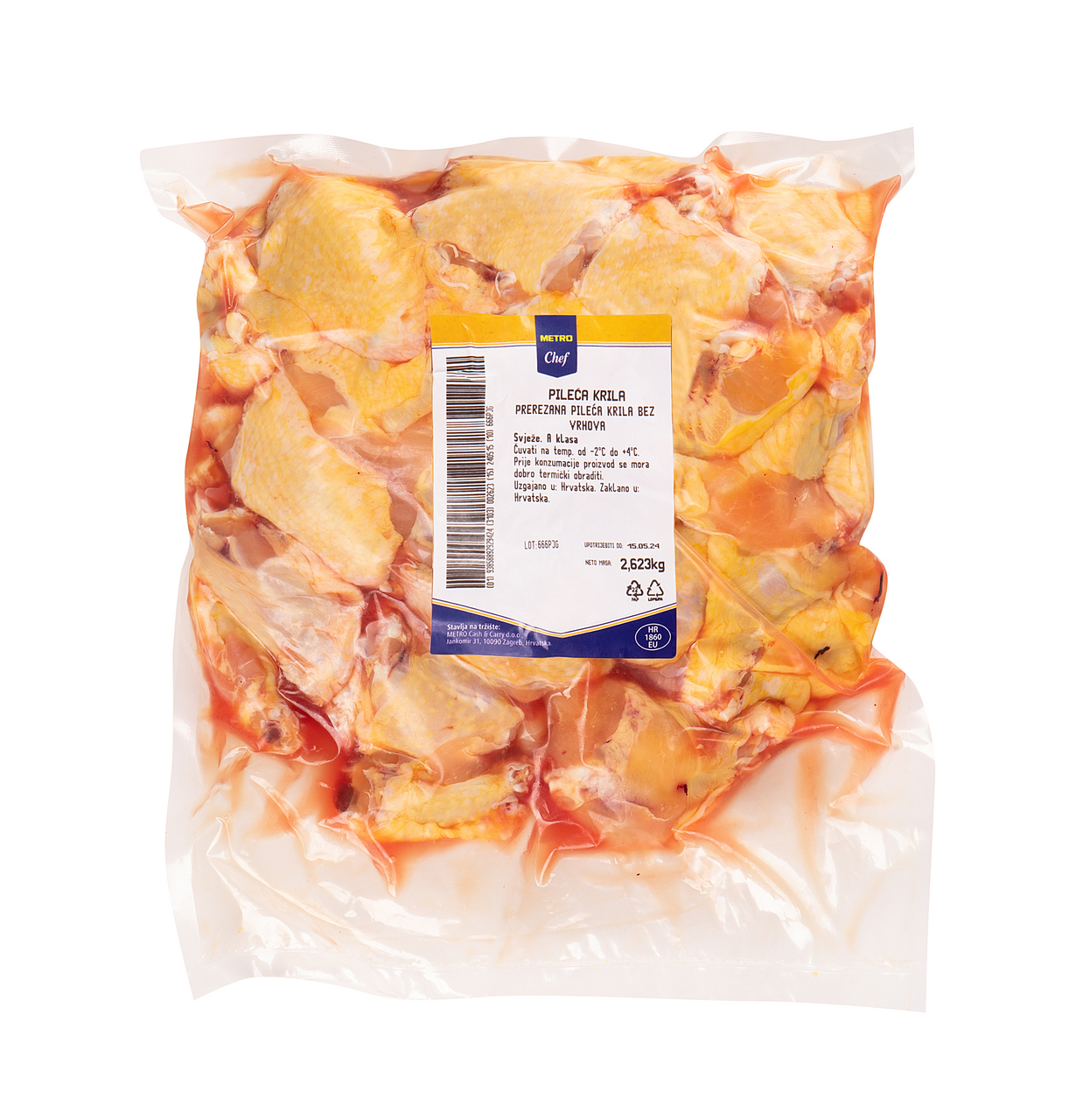 METRO Chef Pileća krila mix, vakuum cca 2,5kg