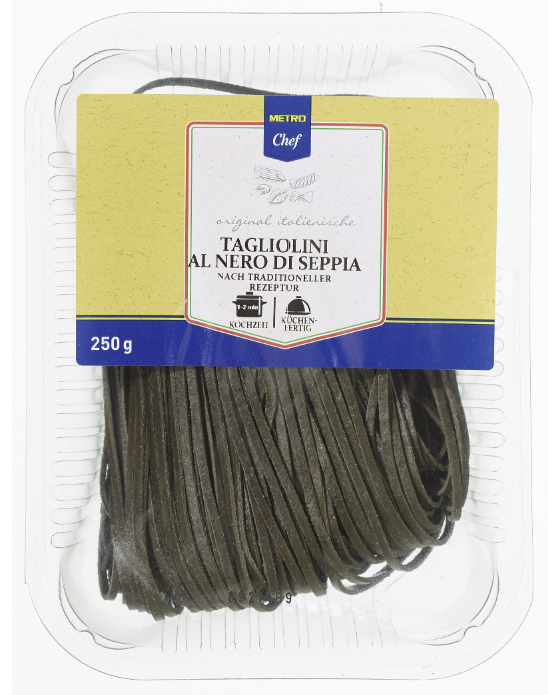 METRO Chef Tagliolini s jajima i crnilom sipe, svježe 250 g