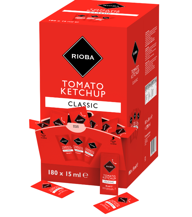RIOBA Ketchup blagi 180 x 15 ml, 2700ml