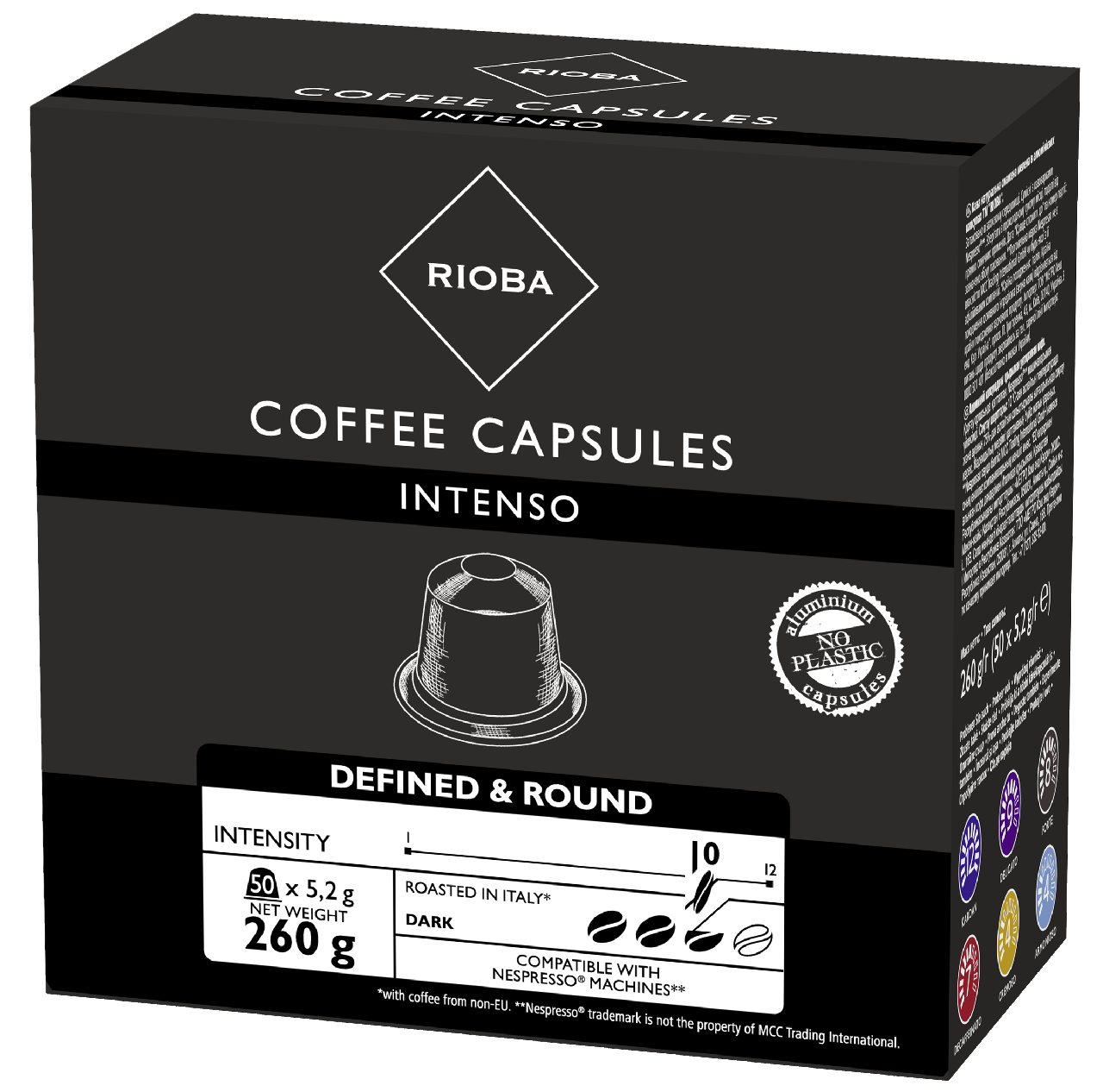 RIOBA Kapsule za nespresso aparate Intenso 50/1 260 g