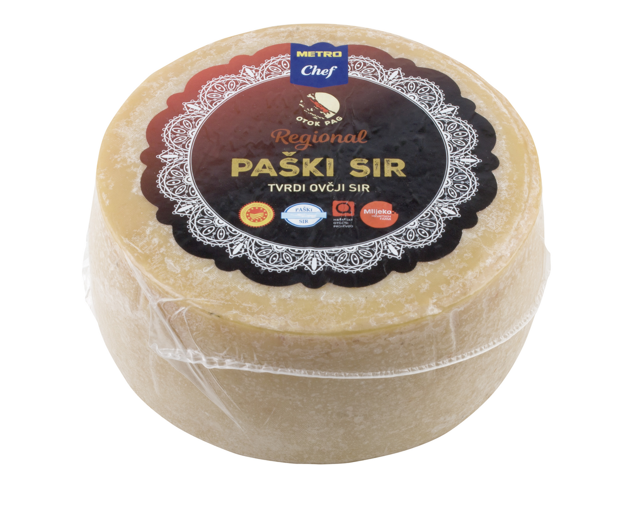 METRO Chef Regional Paški sir ZOI kolut cca 3kg
