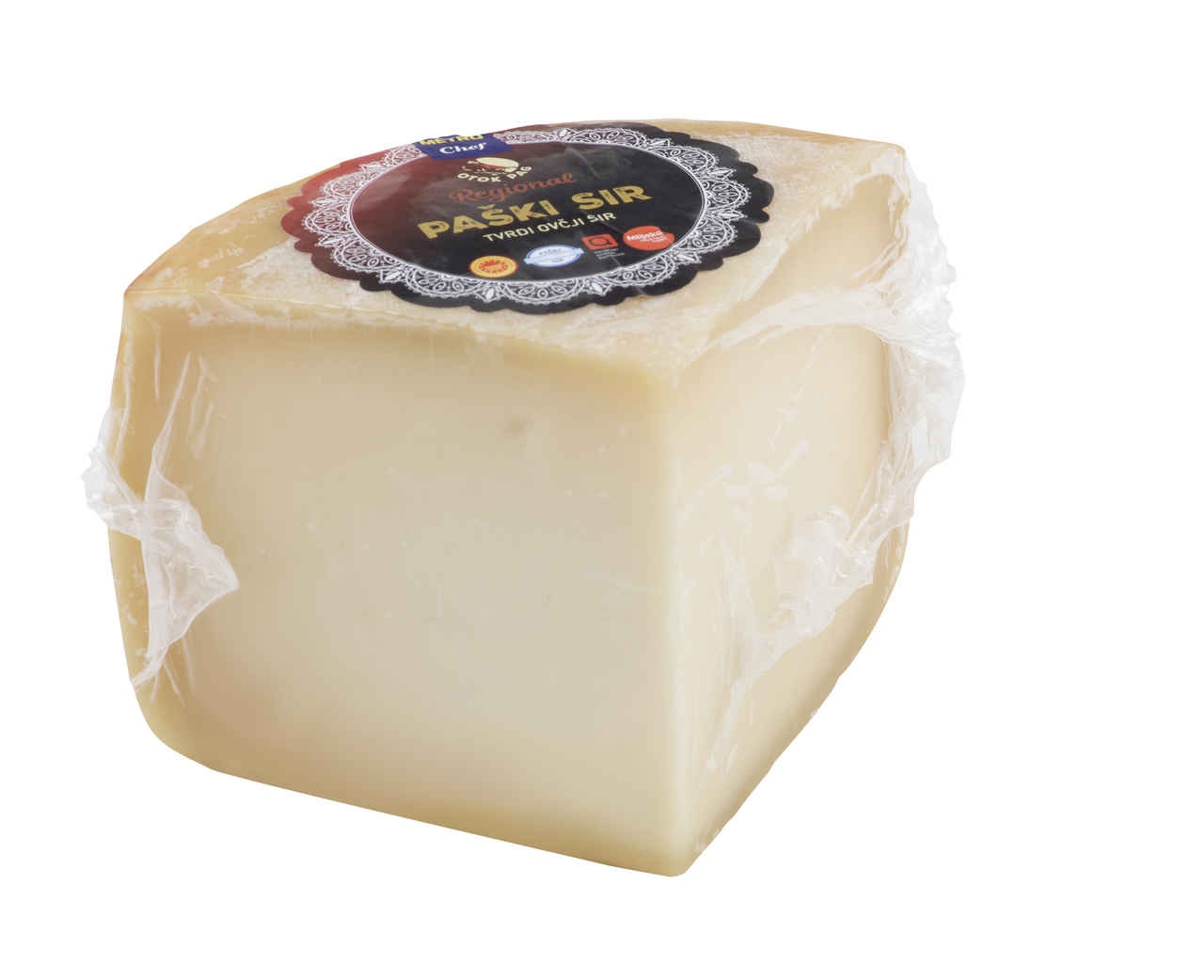 METRO Chef Regional Paški sir ZOI četvrtina koluta cca 0,6kg